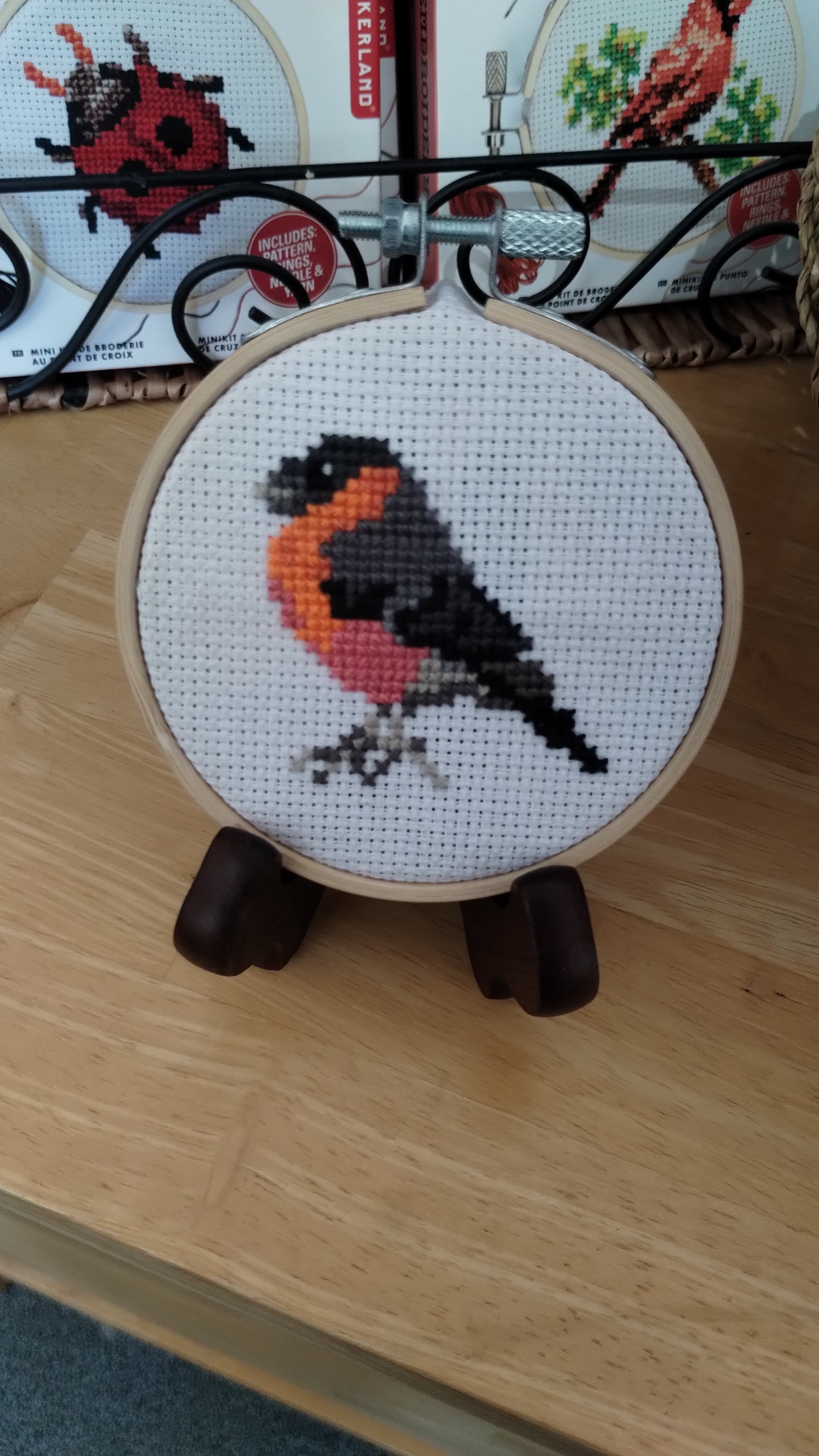 Cross Stitched Robin