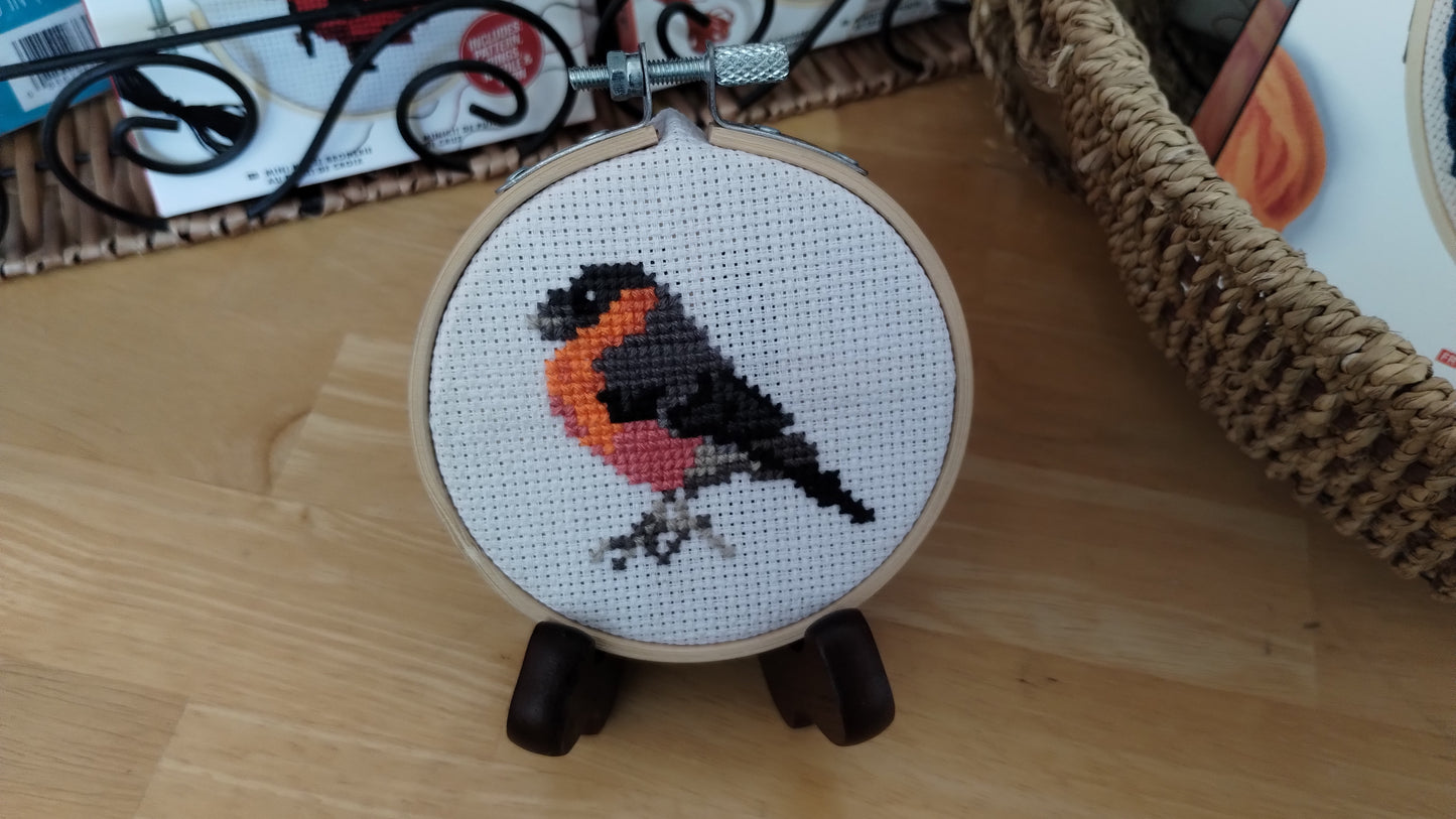Cross Stitched Robin