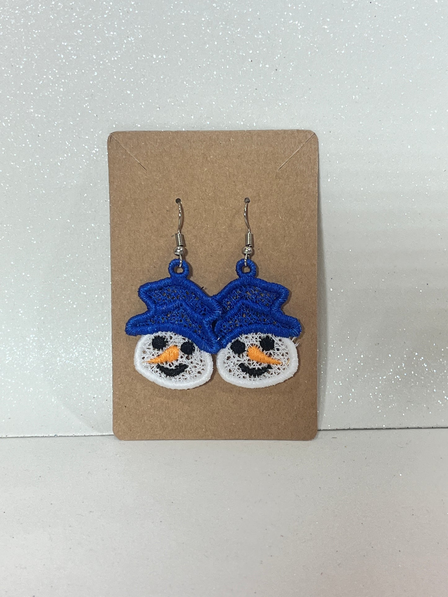 Earrings - Snowmen Face