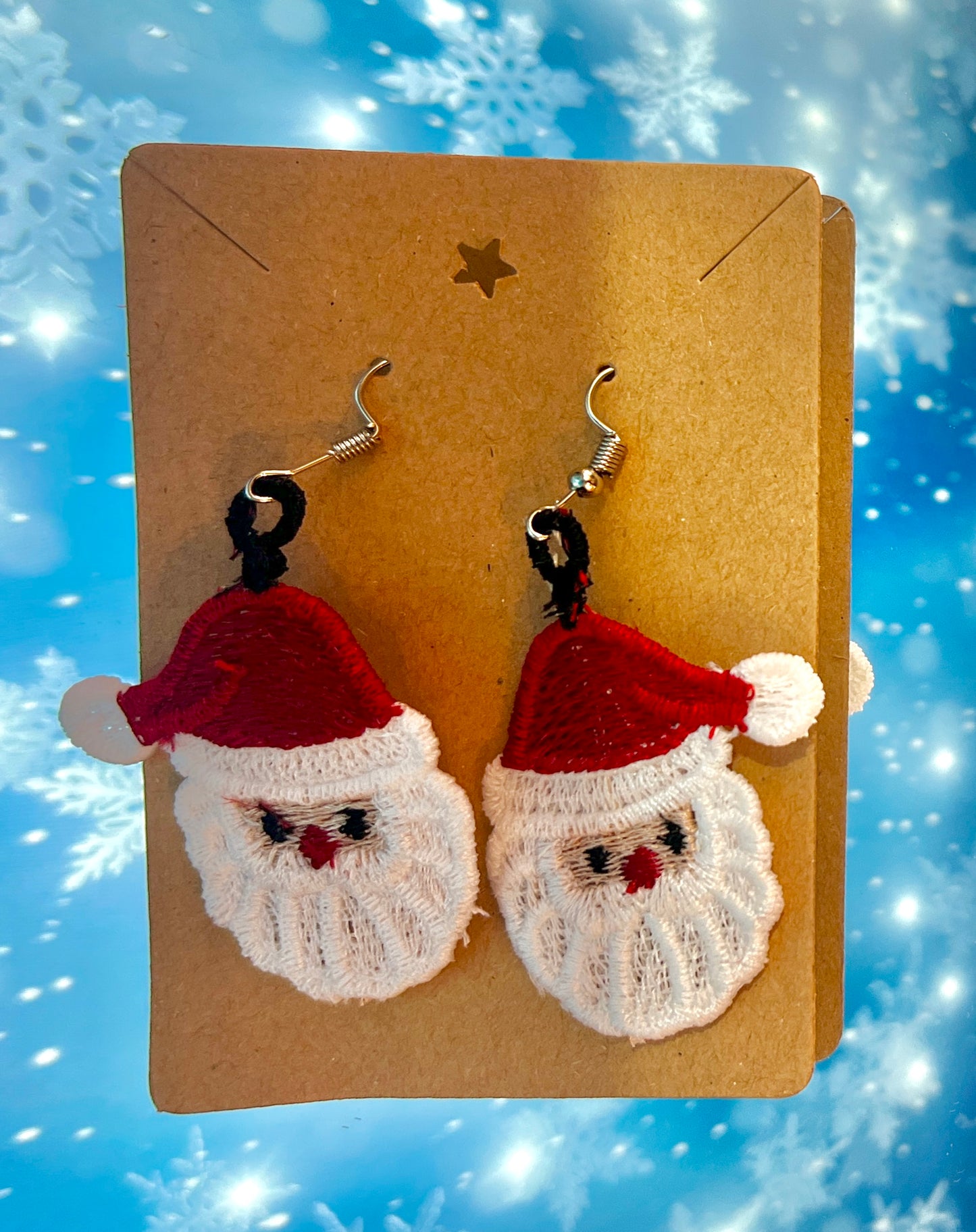 Earrings - Santa