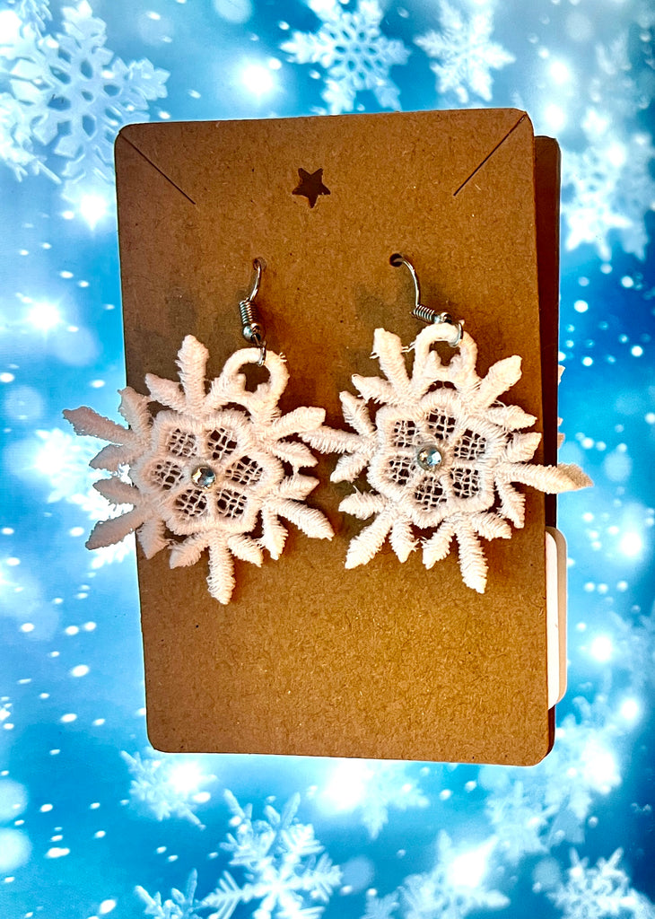 Earrings - Snow Flakes Small