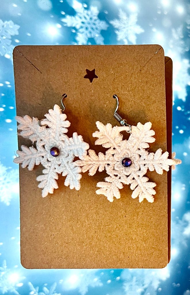 Earrings - Snow Flakes Large