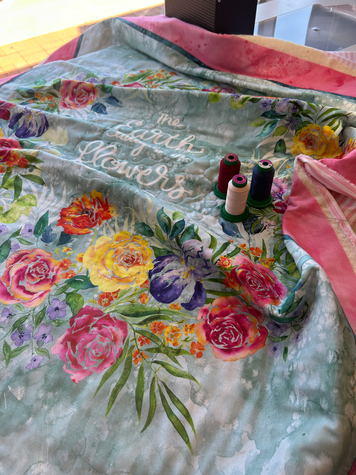 Mother's Day - 'The Earth Laughs in Flowers' Quilt