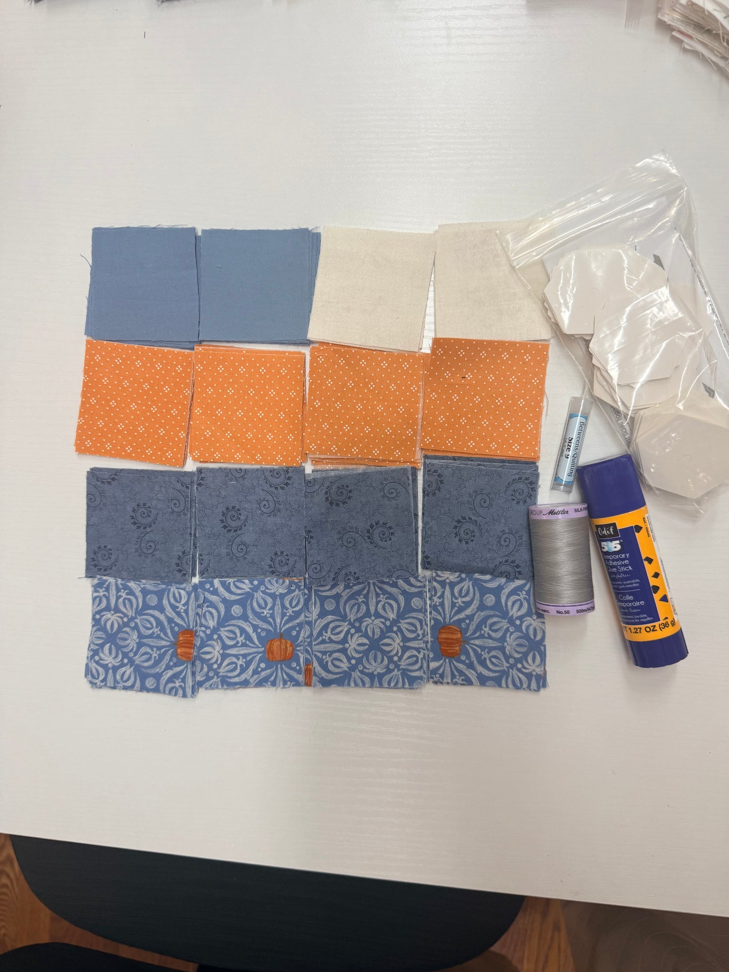 English Paper Piecing (Pumpkin Blues) Starter Kit