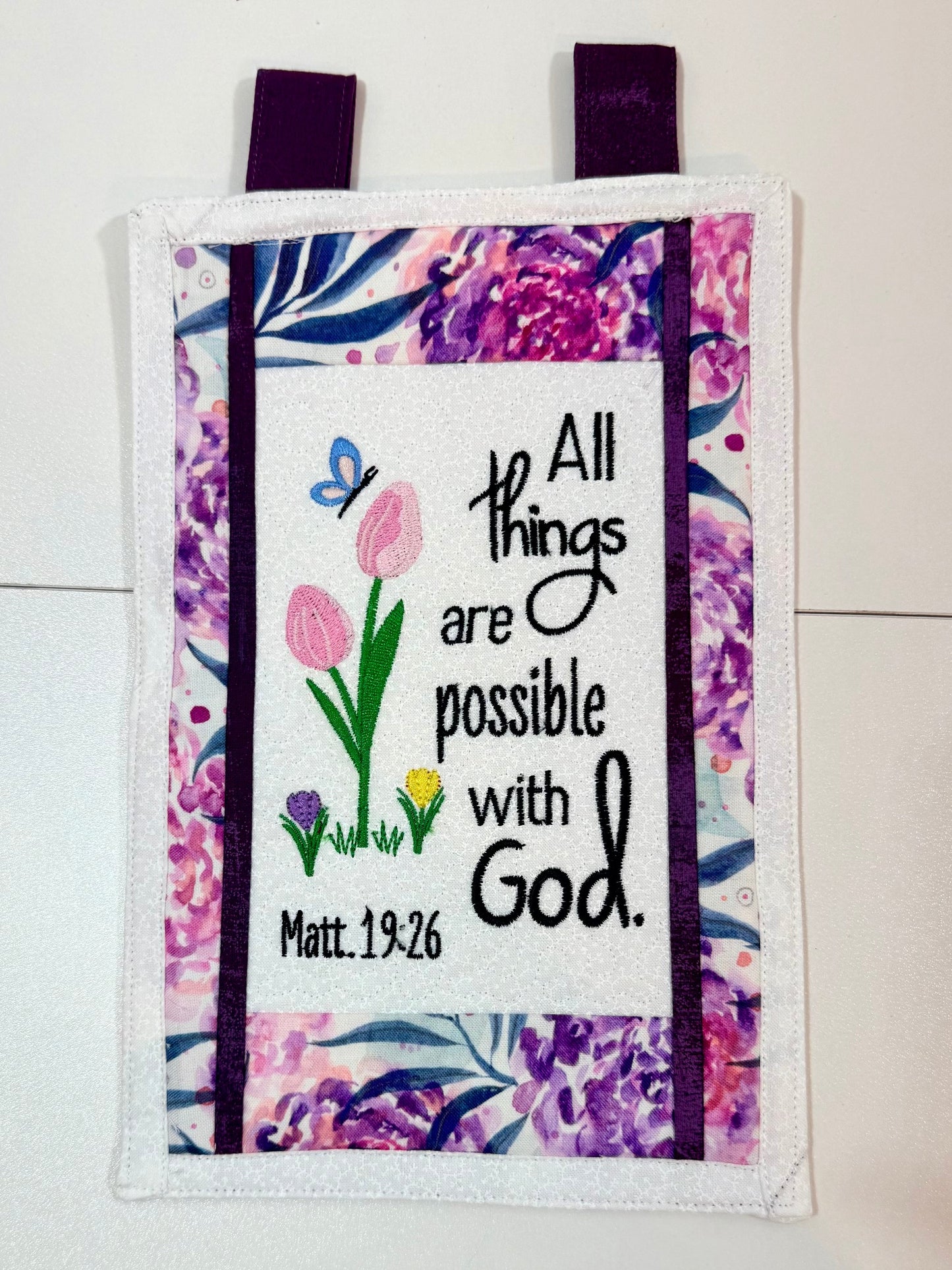 Hanging Bible Verse Quilts