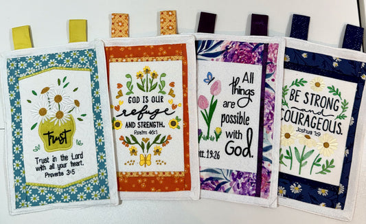 Hanging Bible Verse Quilts