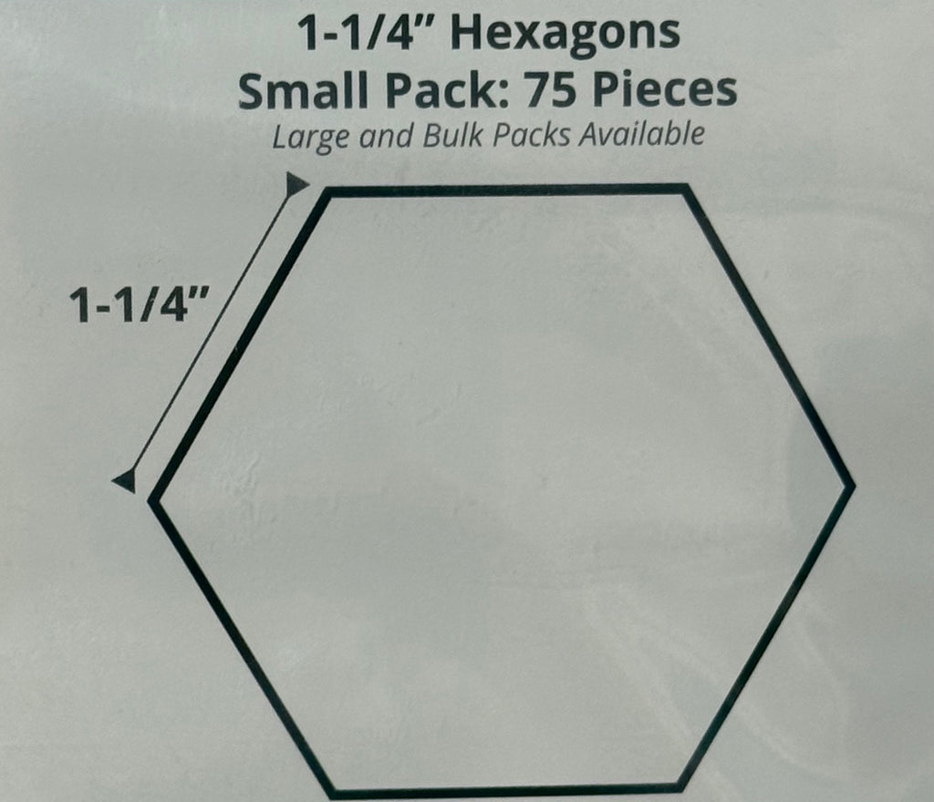 1 1/4" Hexagon Paper Pieces (for English Paper Piecing)
