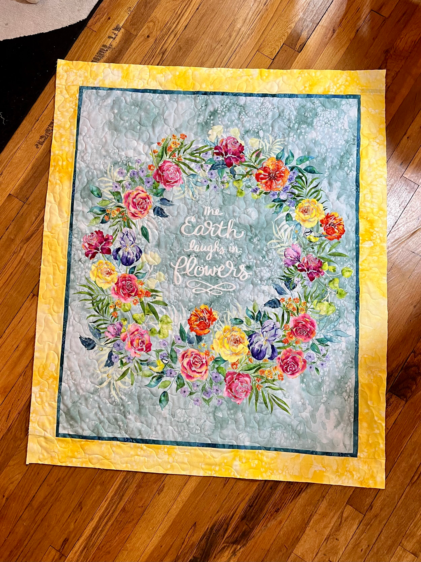 Mother's Day - 'The Earth Laughs in Flowers' Quilt
