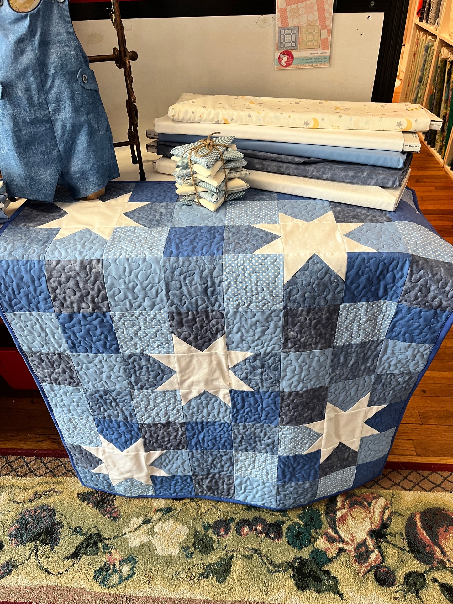 Starry Night Baby Quilt Kit