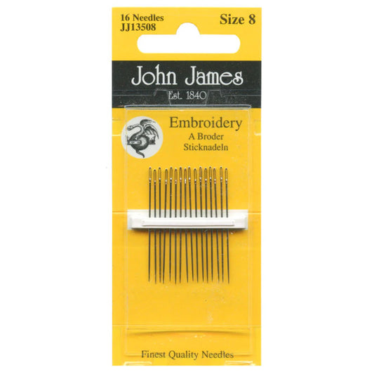 John James Size 8 Needles (16 Needles)