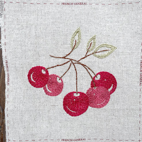 French General Redwork Hand Embroidery Kit