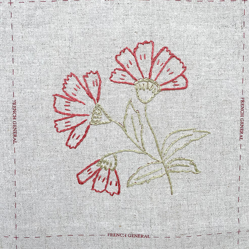 French General Redwork Hand Embroidery Kit