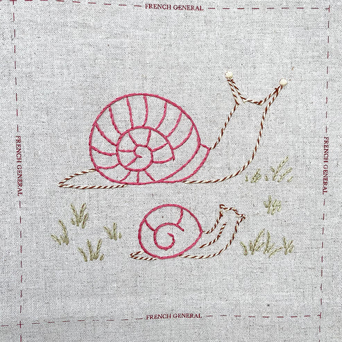 French General Redwork Hand Embroidery Kit