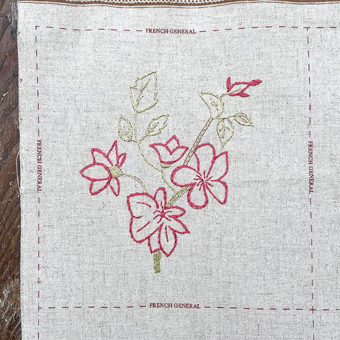French General Redwork Hand Embroidery Kit