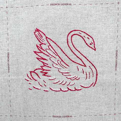 French General Redwork Hand Embroidery Kit