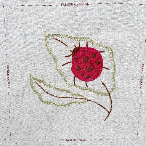 French General Redwork Hand Embroidery Kit