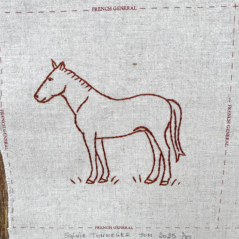 French General Redwork Hand Embroidery Kit