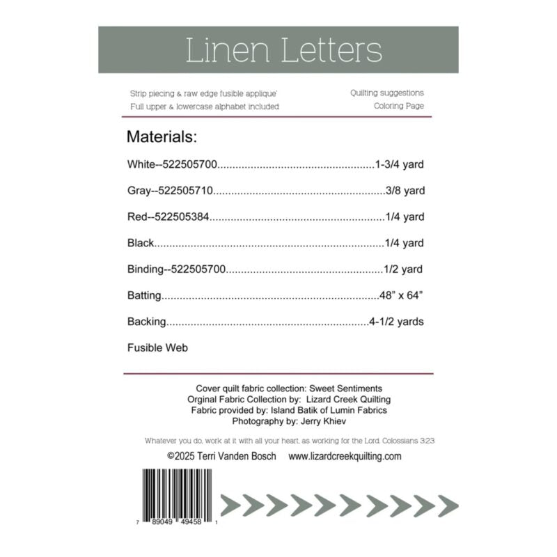 Linen Letters