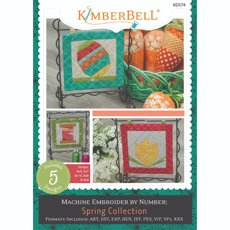 Kimberbell Machine Embroider by Number: Spring Collection - CD Embroidery File