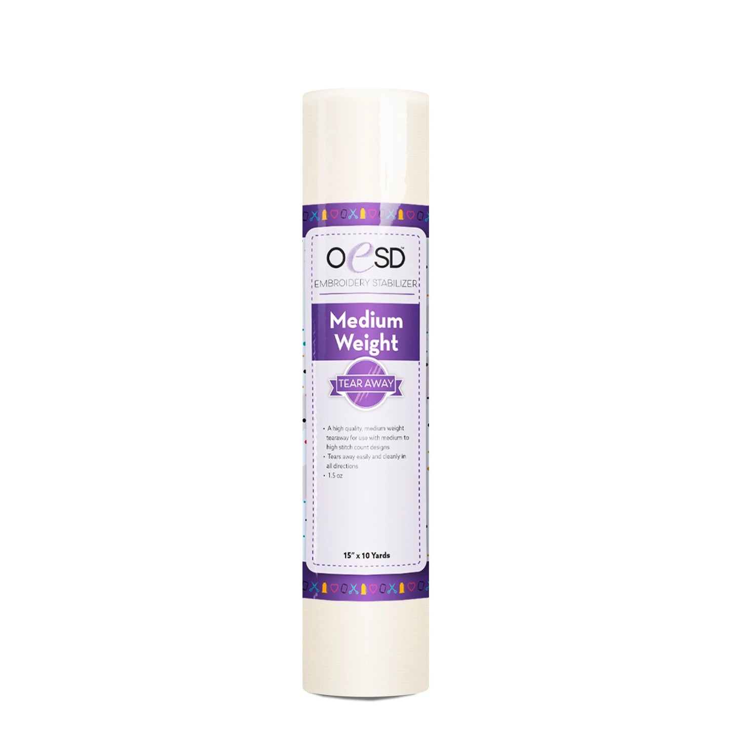 Medium Weight TearAway White Stabilizer