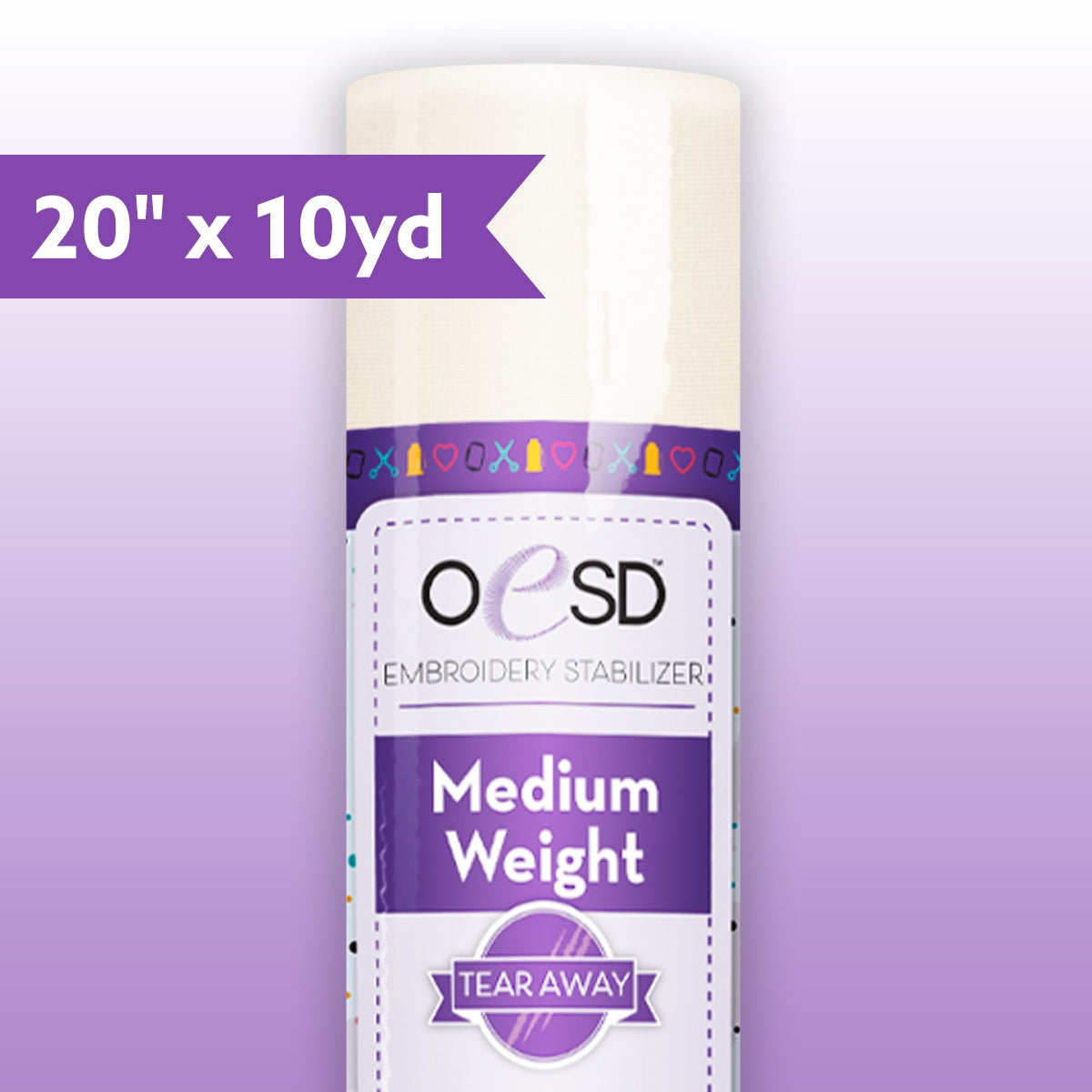 Medium Weight TearAway White Stabilizer