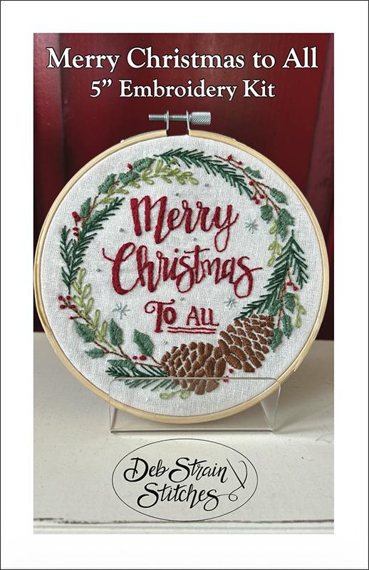 "Merry Christmas To All " Embroidery Kit