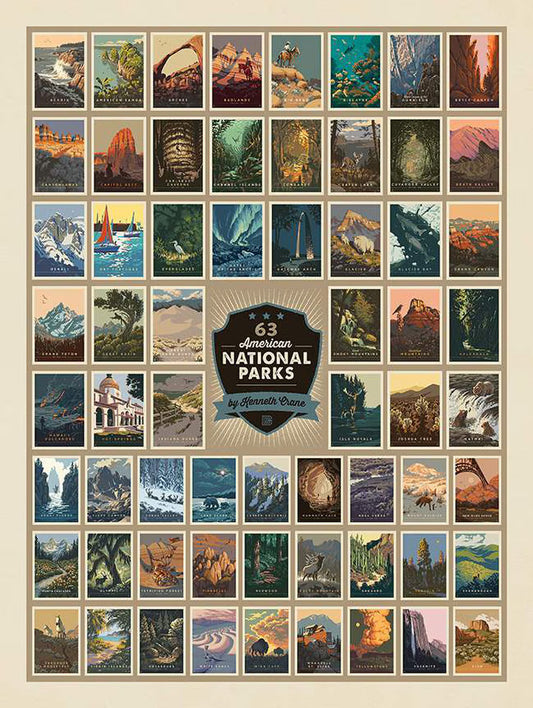Riley Blake - 63 American National Parks - Panel