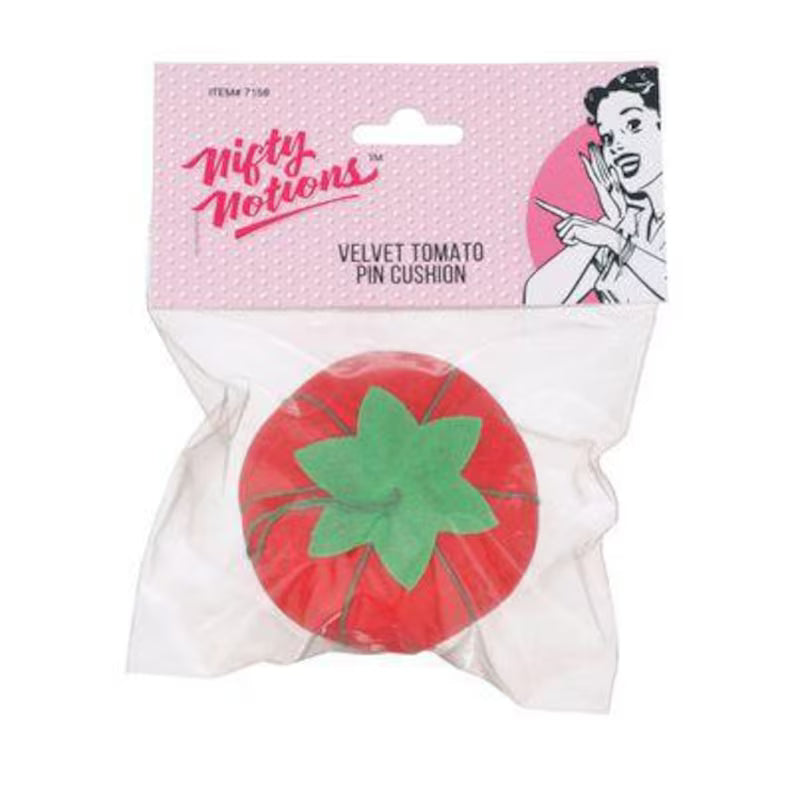 Nifty Notions - Velvet Tomato Pin Cushion