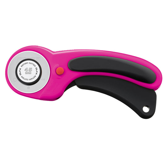 OLFA 45mm Pink Deluxe Ergonomic Rotary Cutter