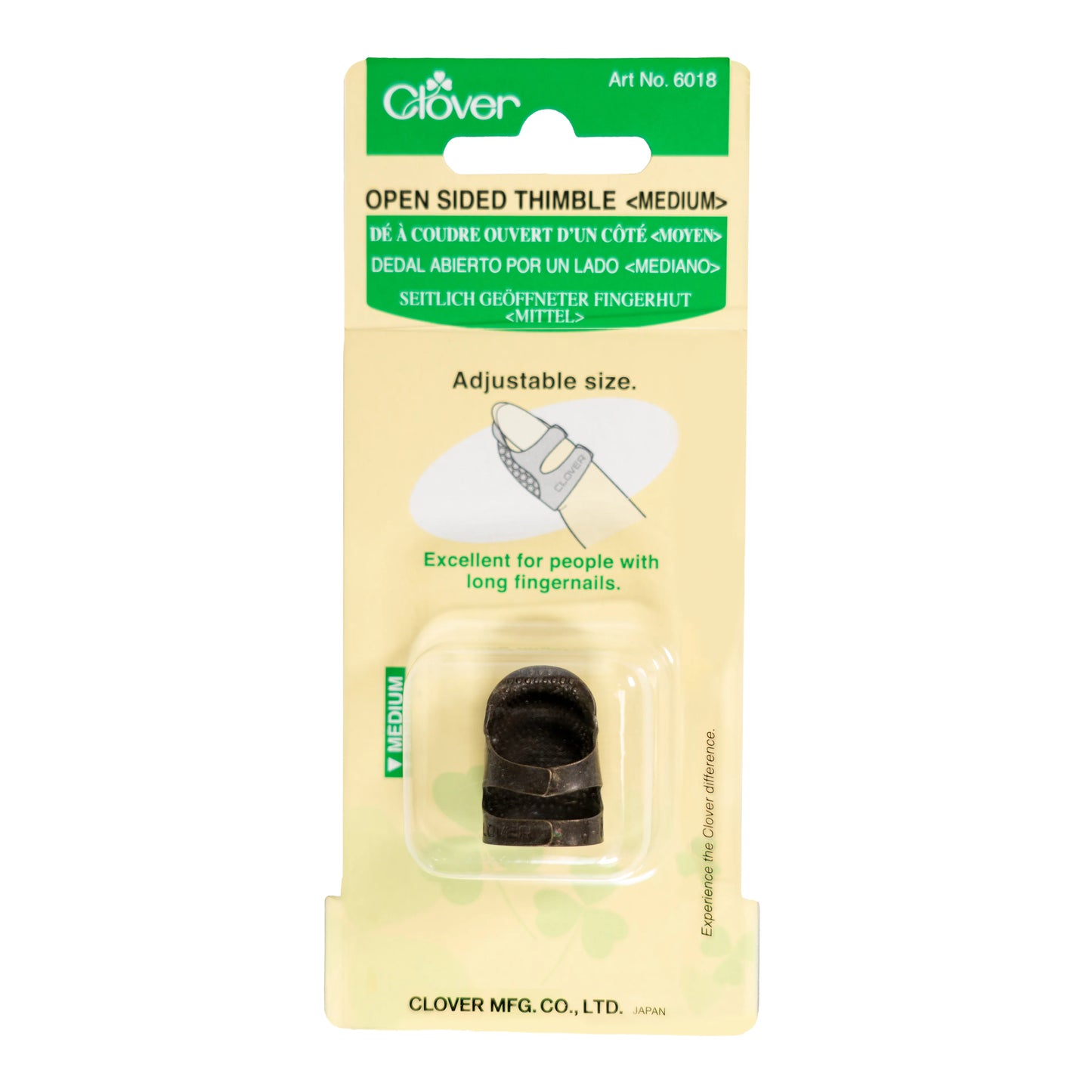 Clover Open Sided Thimble (Medium)
