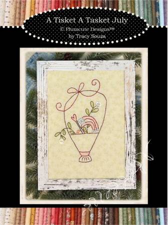 A Tisket A Tasket: July Hand Embroidery Kit by Plumcute Designs