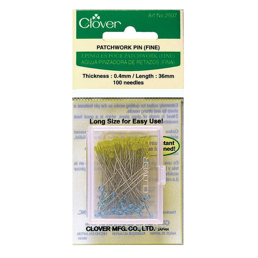 Clover Patchwork Pins (Fine) 100 Count
