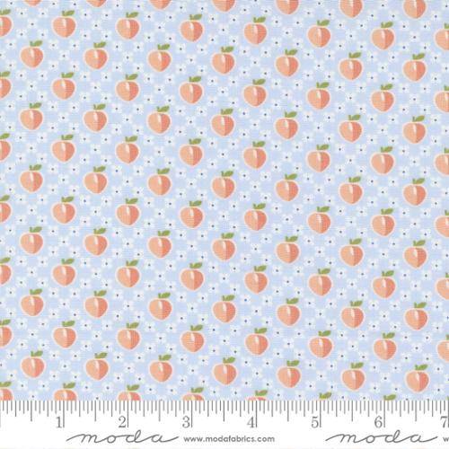 Peachy Keen - Light Blue Novelty Peaches