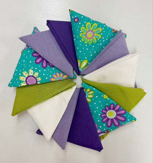 Pool Garden Flowers - Curated Fat Quarter Bundle