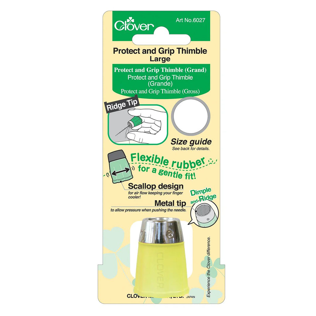 Clover Metal Capped Rubber Thimble
