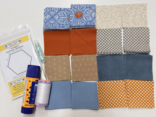English Paper Piecing (Pumpkin Blues) Starter Kit