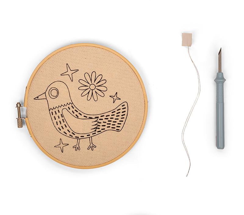 Punch Needle Kit Bird