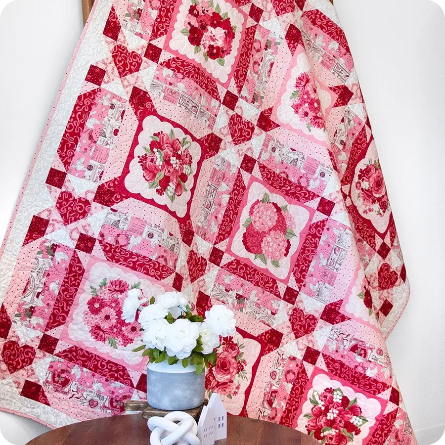 Je T'aime Pure Romance Boxed Quilt Kit