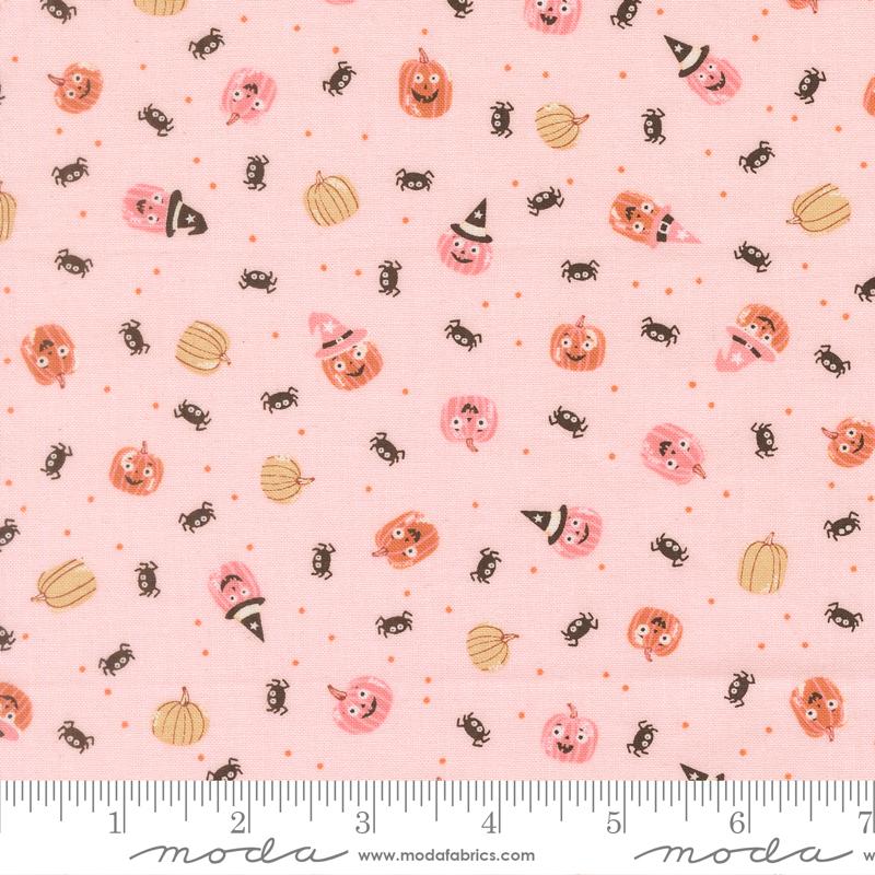Purrs & Boos - Purrfect Pink Friendly Pumpkin & Spiders