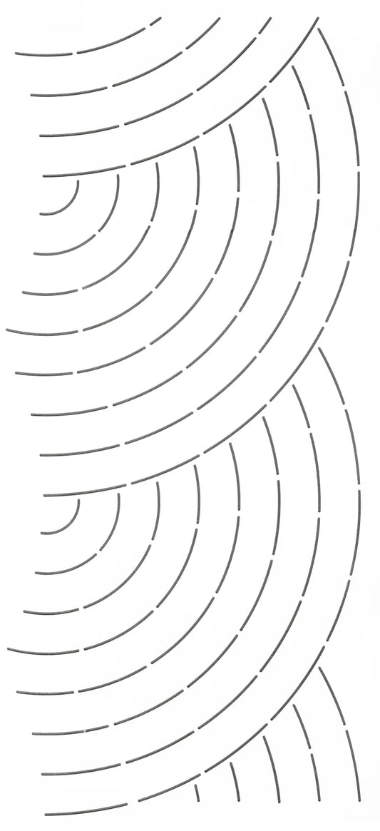 Quilt Stencil Bishop's Fan