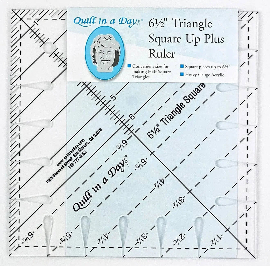 Quilt in a Day - 6 1/2" Triangle Square Up Ruler