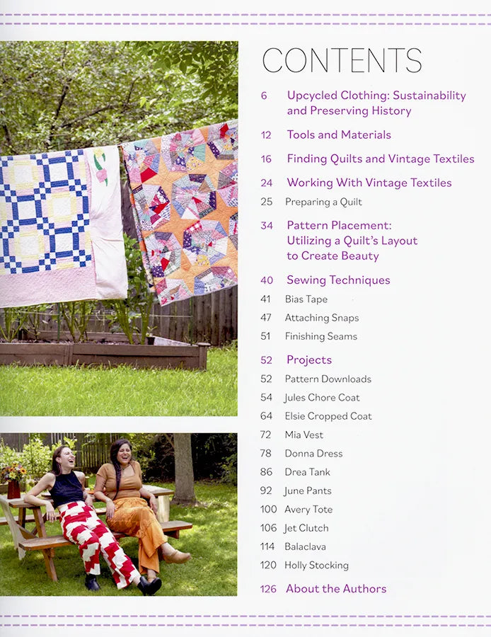 Reclaimed Quilts Sew Modern Clothing & Accessories Sewing Book