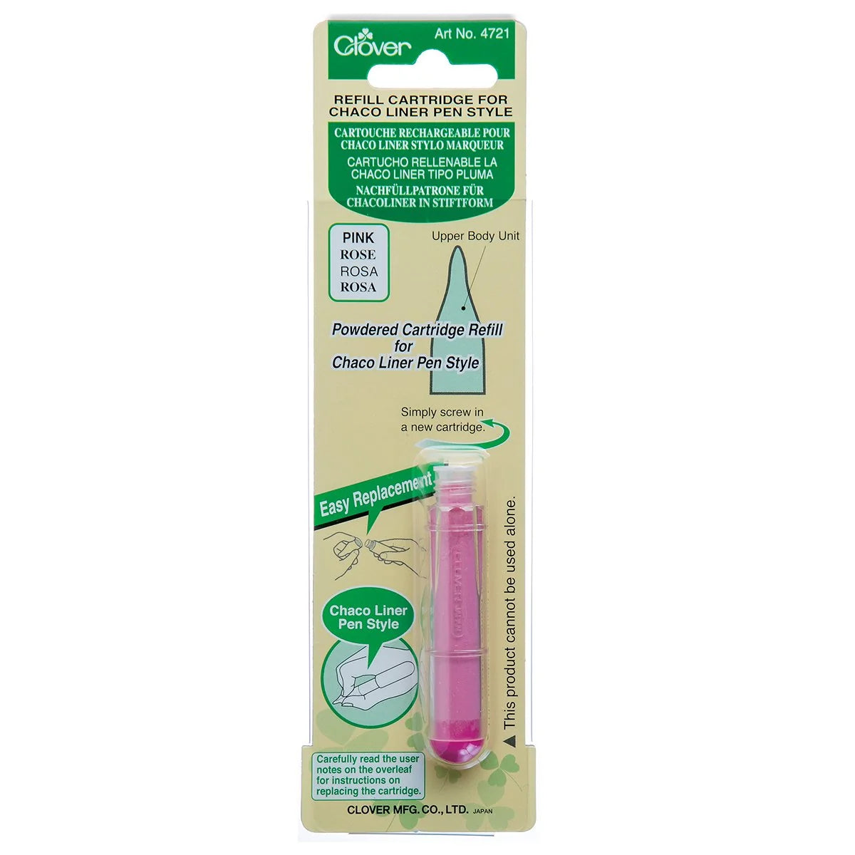 Clover Refill Cartridge for Chaco Liner Pen Style