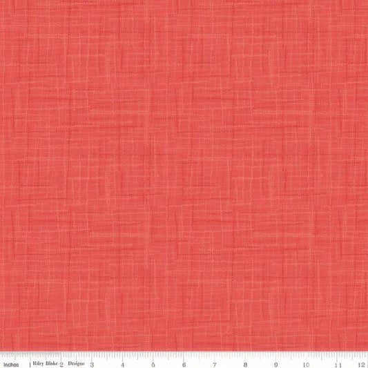Riley Blake-Grasscloth Cottons - Coral