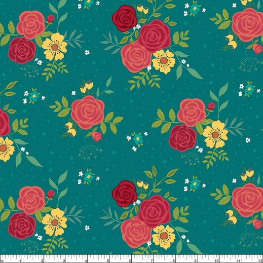Riley Blake-Market Street Main-Teal