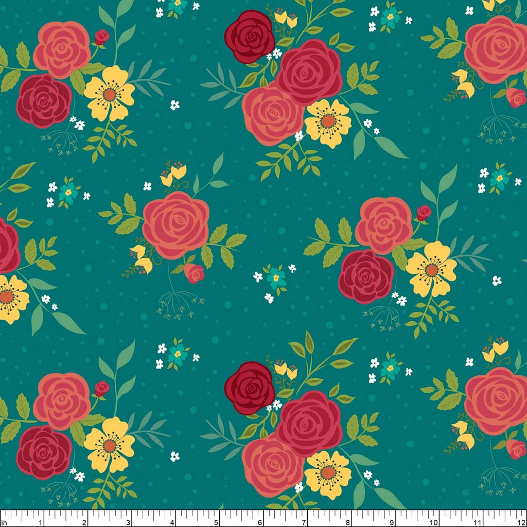 Riley Blake-Market Street Main-Teal