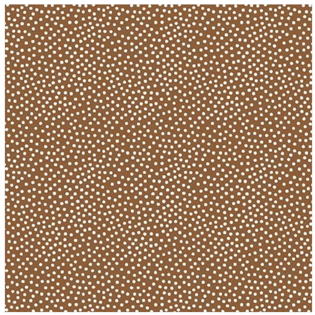 Garden Pindot Cinnamon Brown White Dots