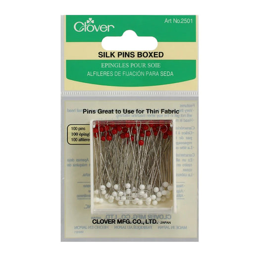 Clover Silk Pins Boxed (100 Count)