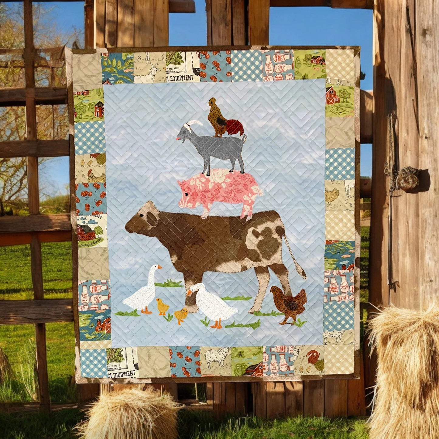 Spring Time on the Farm - Sewing Applique Pattern