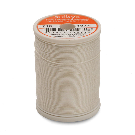 Sulky 12 Wt. Cotton Thread - Off White - 300 yd. Spool